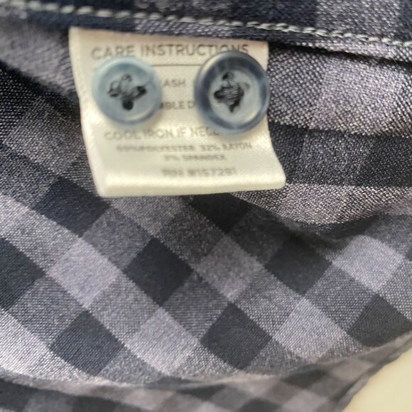 Mizzen+Main Mens Plaid Shirt XXL Trim Fit Performance Button-Down - Picture 6 of 7